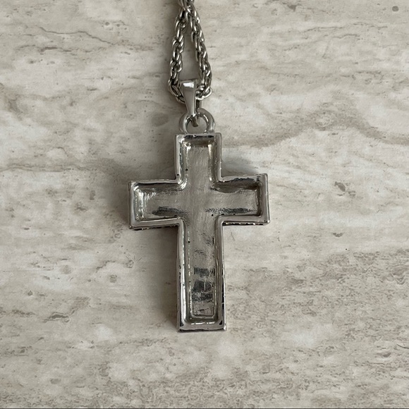 Chunky Multi Rhinestone Decorative Cross - Picture 4 of 4